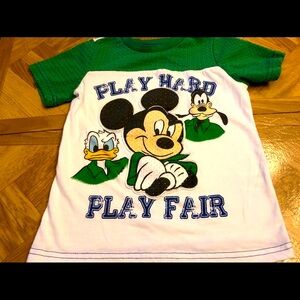 Mickey Mouse, Donald and goofy shirt size 4
